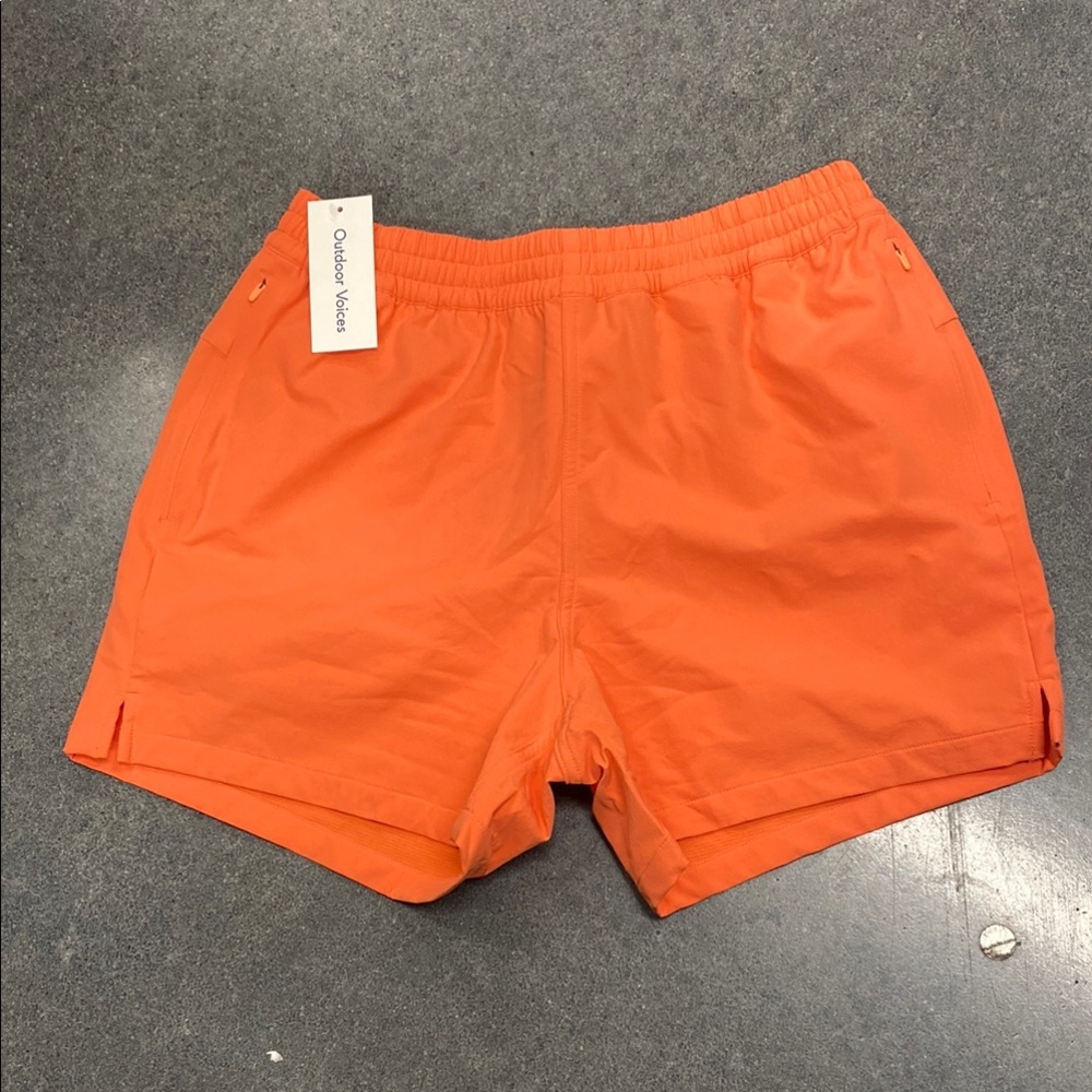 Outdoor Voices Orange Athletic Shorts